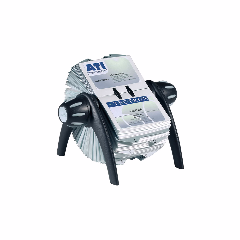 Névjegyartó DURABLE Visifix forgatható fekete