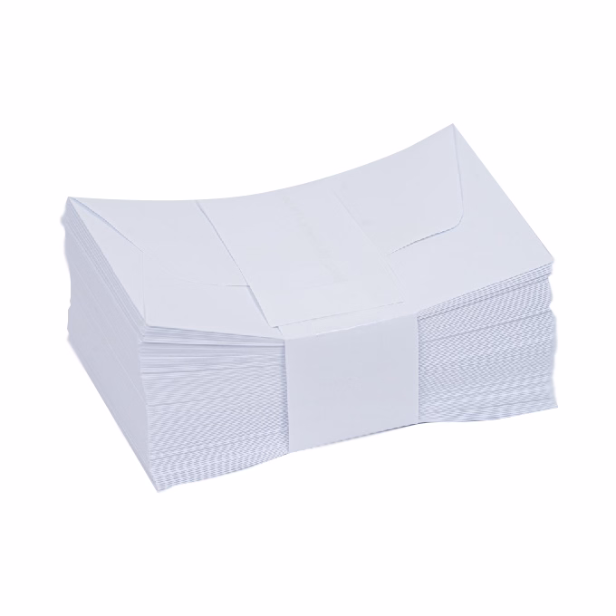 Névjegyboríték KASKAD enyvezett 70x105mm 07 fehér 100 darabos