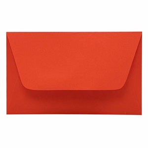 Névjegyboríték színes KASKAD enyvezett 70x105mm 28 korallpiros 50 darabos