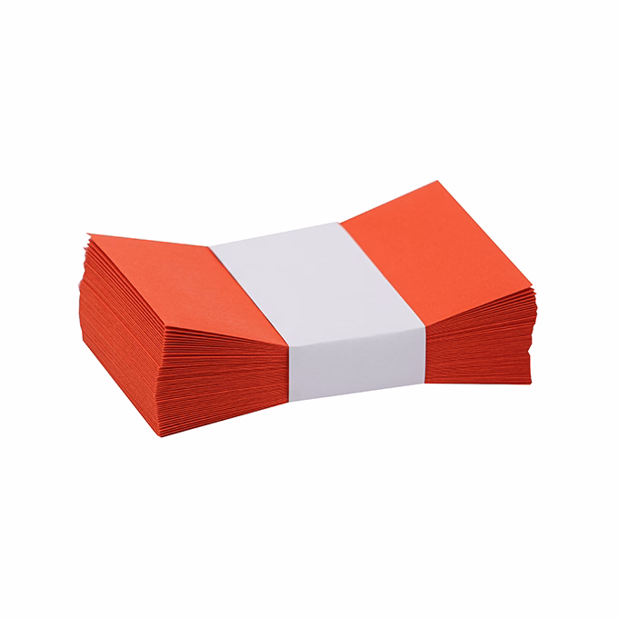 Névjegyboríték színes KASKAD enyvezett 70x105mm 28 korallpiros 50 darabos