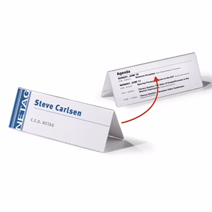 Névjegytartó DURABLE asztali 105/210x297 mm akril