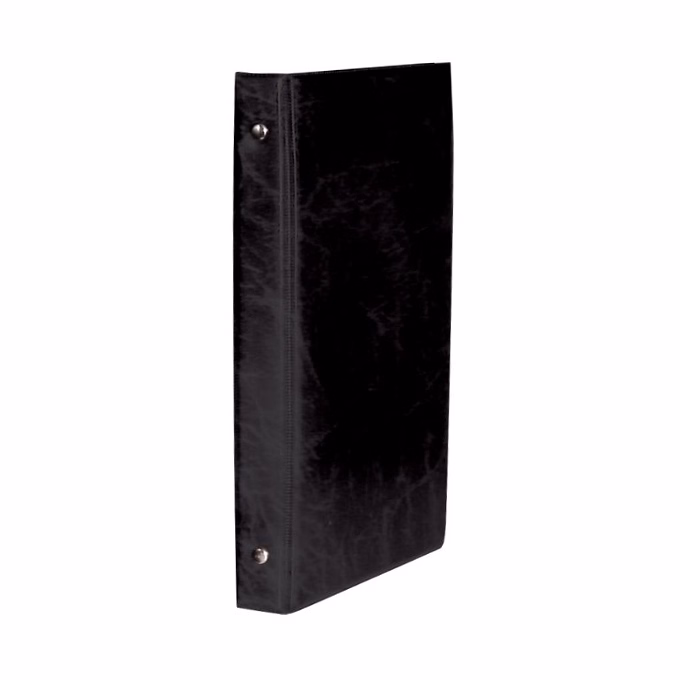 Névjegytartó ELEGANT pvc borítású karton 80 darabos fekete