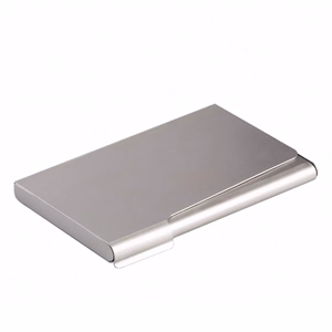 Névjegytartó tárca DURABLE fém 20 darabos ezüst