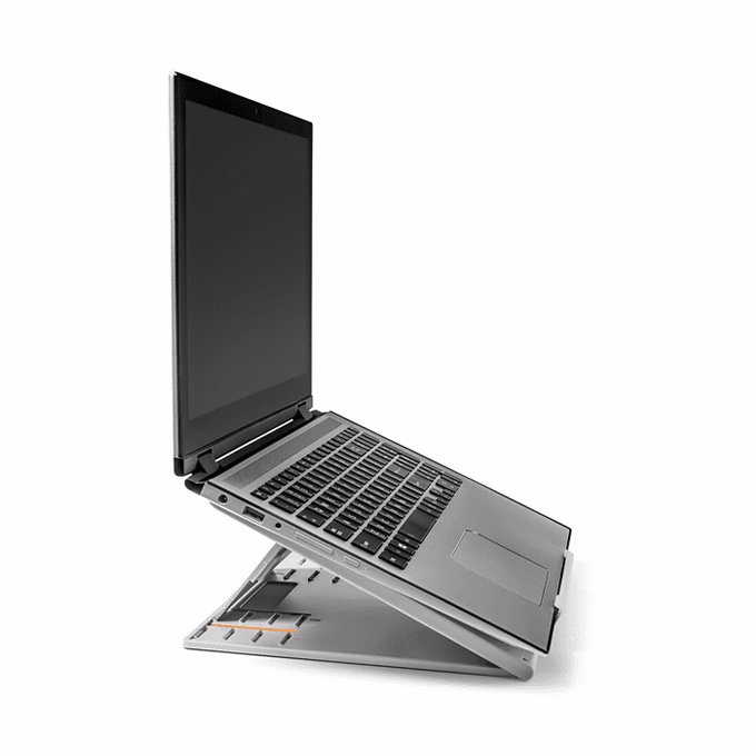 Notebook állvány KENSINGTON SmartFit Easy Riser Go állítható ergonómiai 17" laptokoknak szürke