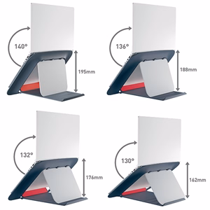 Notebook állvány LEITZ Ergo Cosy 13"-17" bársony szürke Notebook állvány LEITZ Ergo Cosy 13"-17" bársony szürke