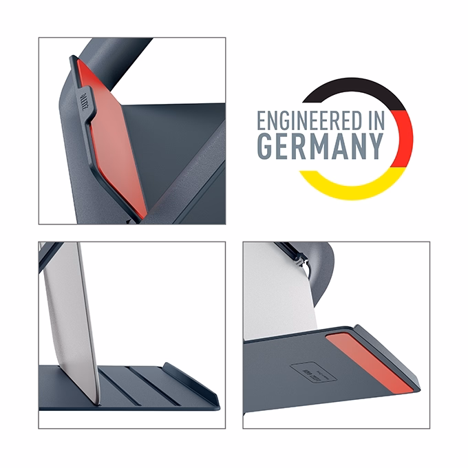 Notebook állvány LEITZ Ergo Cosy 13"-17" bársony szürke Notebook állvány LEITZ Ergo Cosy 13"-17" bársony szürke