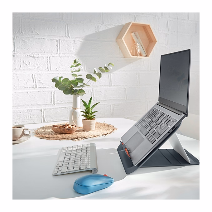Notebook állvány LEITZ Ergo Cosy 13"-17" bársony szürke Notebook állvány LEITZ Ergo Cosy 13"-17" bársony szürke