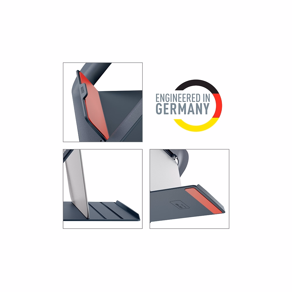 Notebook állvány LEITZ Ergo Cosy 13"-17" bársony szürke Notebook állvány LEITZ Ergo Cosy 13"-17" bársony szürke