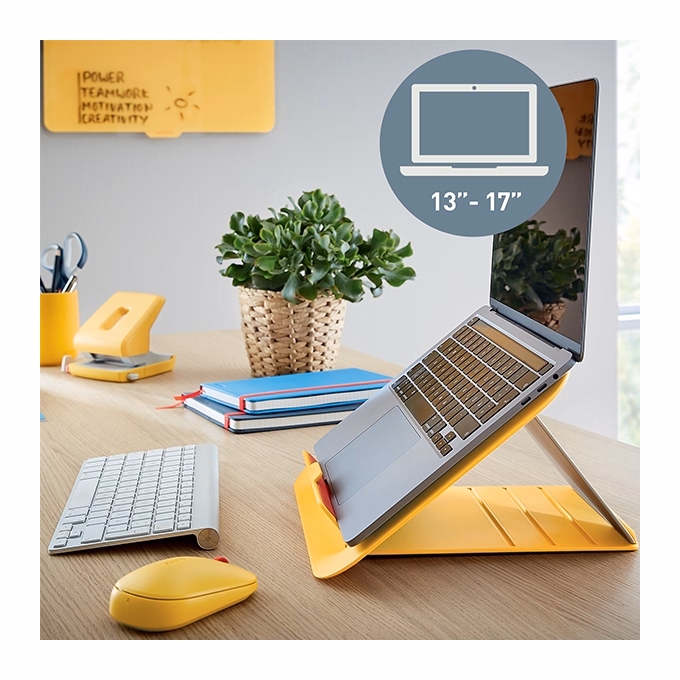 Notebook állvány LEITZ Ergo Cosy 13"-17" lmeleg sárga