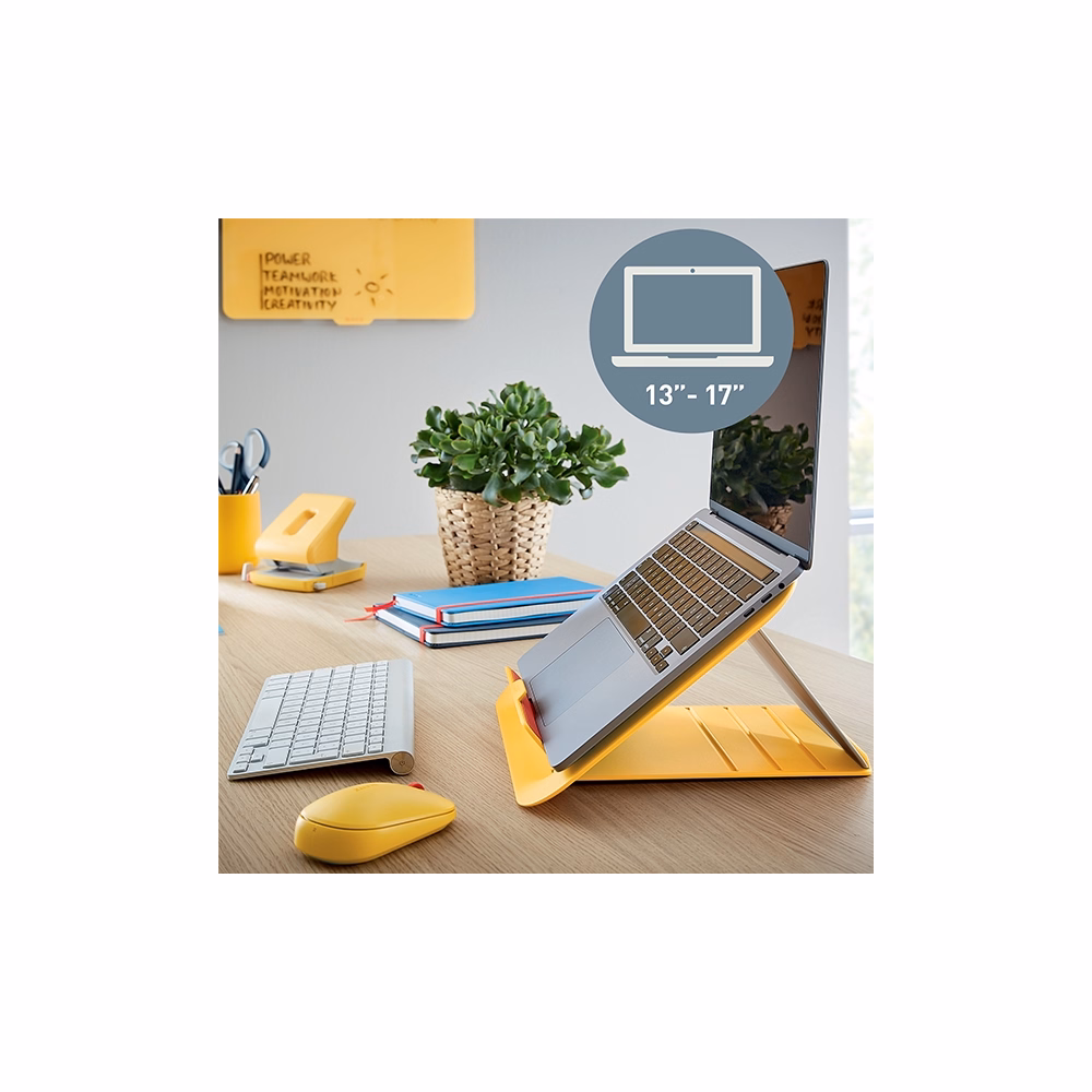 Notebook állvány LEITZ Ergo Cosy 13"-17" lmeleg sárga