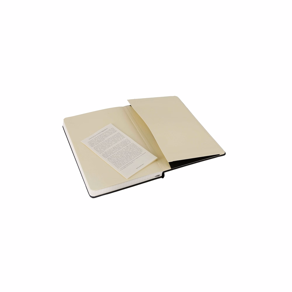 Jegyzetfüzet kockás MOLESKINE QP061 "L" keményfedeles fekete