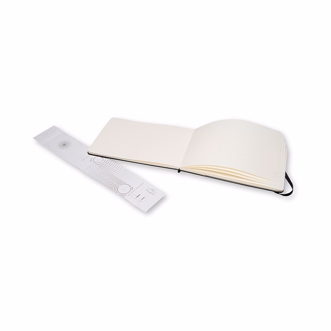 Jegyzetfüzet sima MOLESKINE ARTMM804 "L" fekvő keményfedeles watercolour fekete