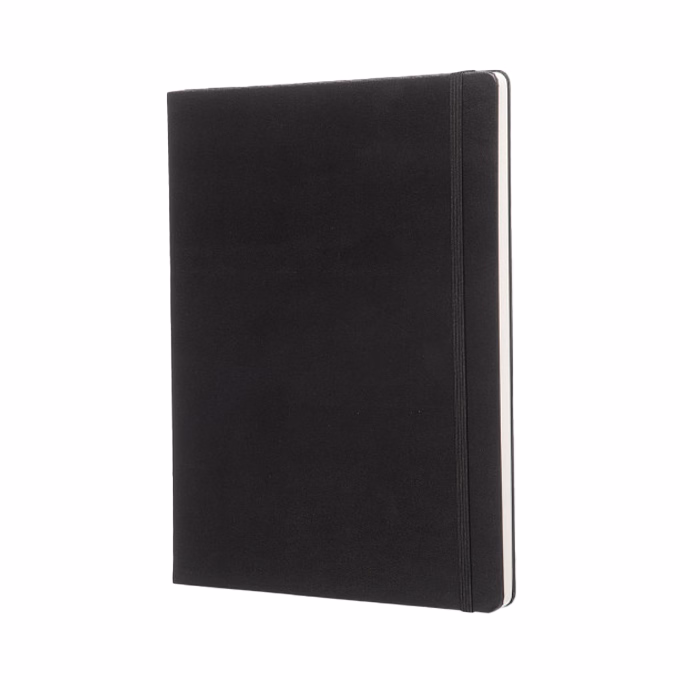 Jegyzetfüzet sima MOLESKINE QP092 "XL" keményfedeles fekete