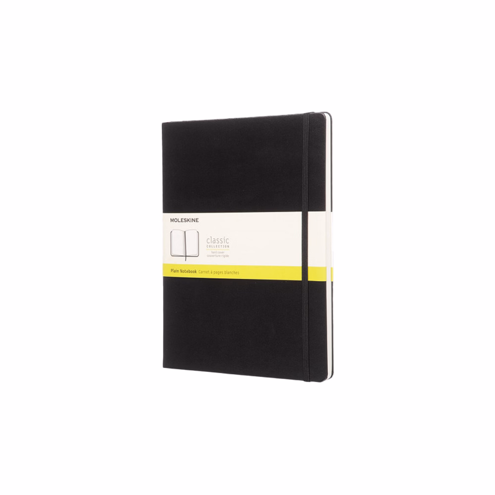 Jegyzetfüzet sima MOLESKINE QP092 "XL" keményfedeles fekete
