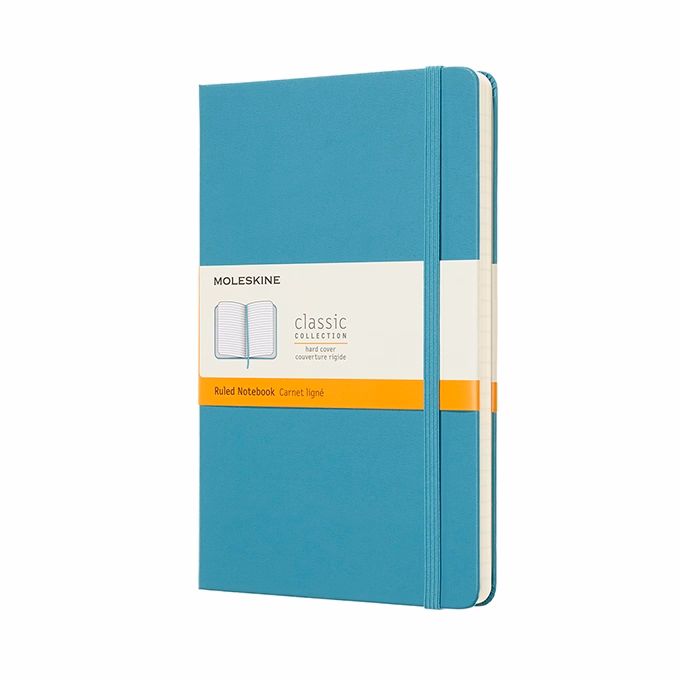Notesz vonalas MOLESKINE QP060B35 "L" keményfedeles hamukék