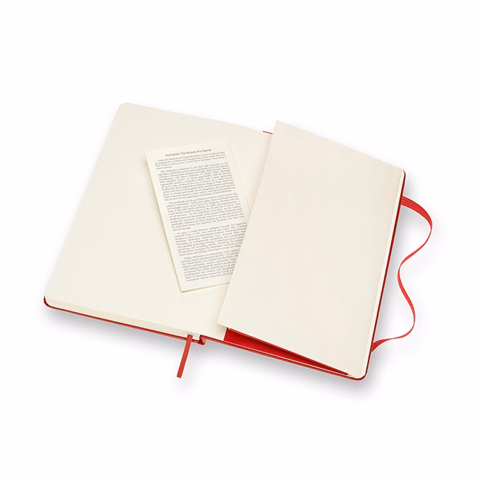 Notesz vonalas MOLESKINE QP060R "L" keményfedeles piros