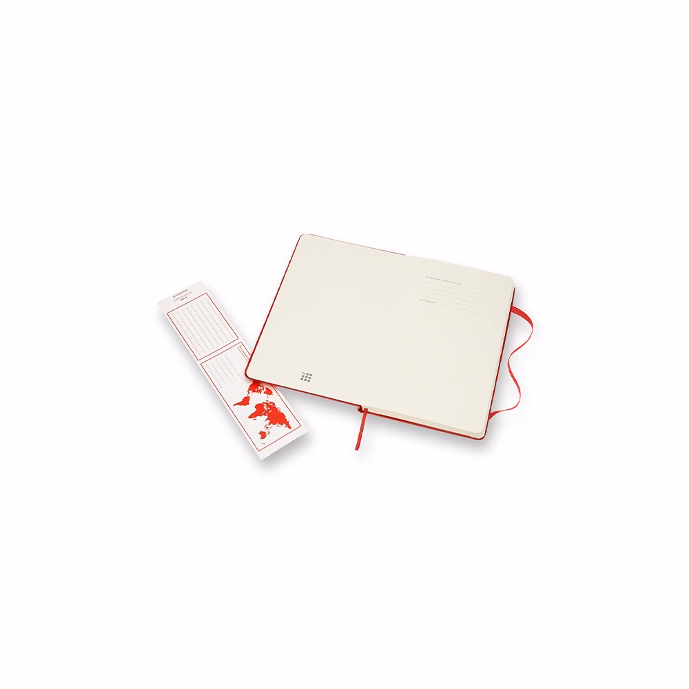 Notesz vonalas MOLESKINE QP060R "L" keményfedeles piros