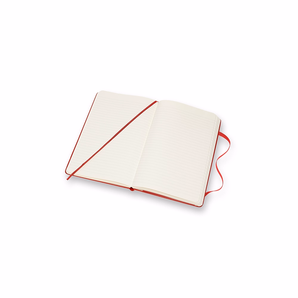 Notesz vonalas MOLESKINE QP060R "L" keményfedeles piros