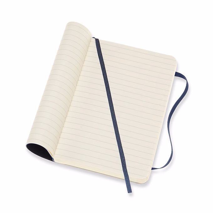 Jegyzetfüzet vonalas MOLESKINE QP611B20 "P" puhafedeles zafirkék