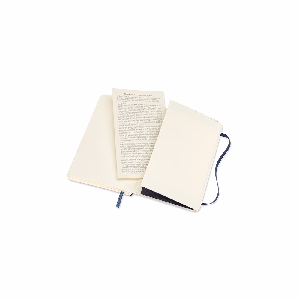 Jegyzetfüzet vonalas MOLESKINE QP611B20 "P" puhafedeles zafirkék