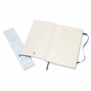 Jegyzetfüzet vonalas MOLESKINE QP616B20 "L" puhafedeles zafirkék