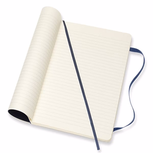Jegyzetfüzet vonalas MOLESKINE QP616B20 "L" puhafedeles zafirkék