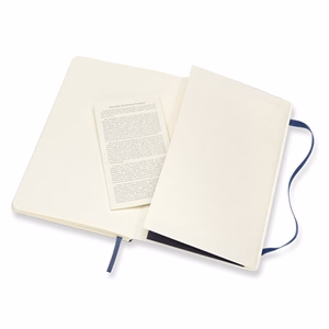 Jegyzetfüzet vonalas MOLESKINE QP616B20 "L" puhafedeles zafirkék