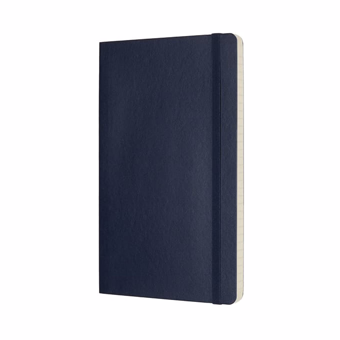 Jegyzetfüzet vonalas MOLESKINE QP616B20 "L" puhafedeles zafirkék