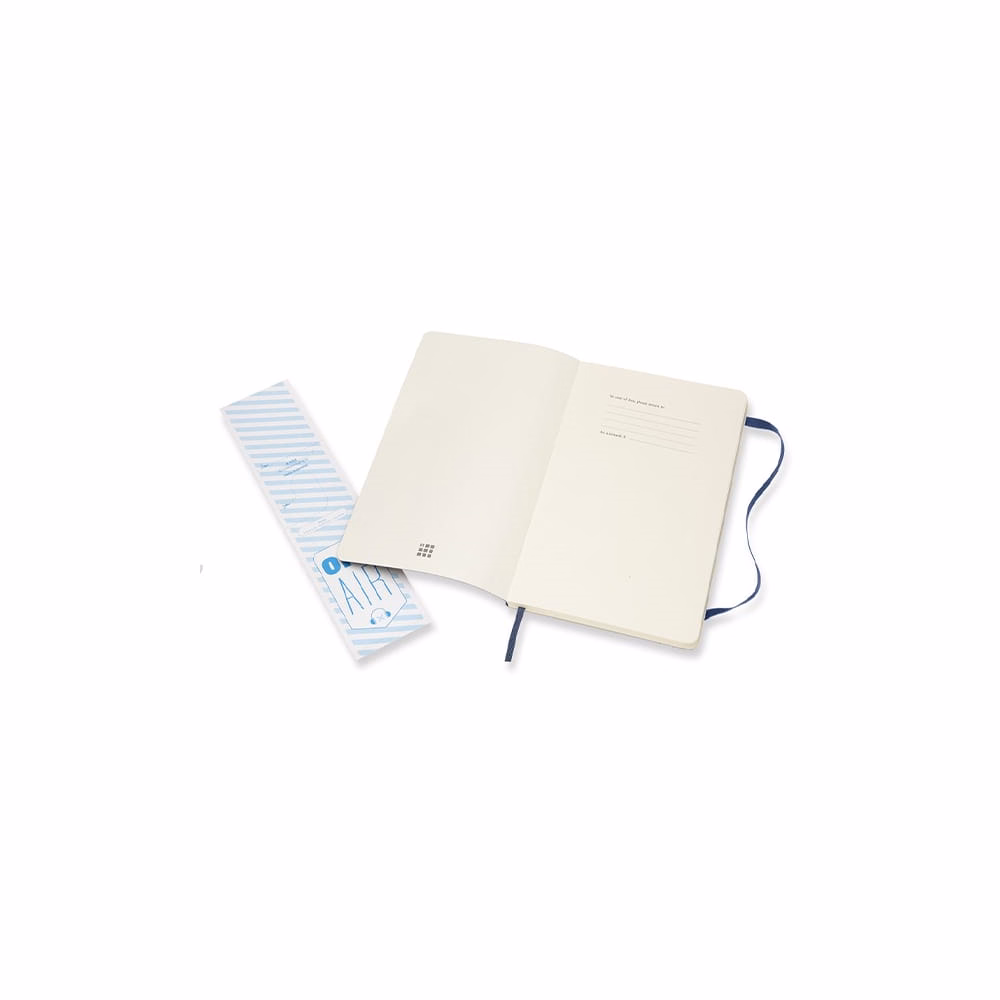 Jegyzetfüzet vonalas MOLESKINE QP616B20 "L" puhafedeles zafirkék