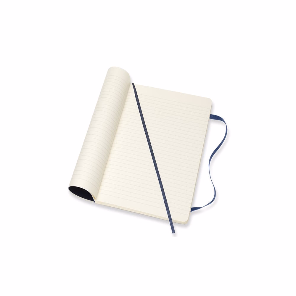Jegyzetfüzet vonalas MOLESKINE QP616B20 "L" puhafedeles zafirkék