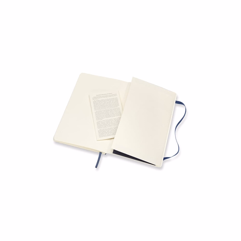 Jegyzetfüzet vonalas MOLESKINE QP616B20 "L" puhafedeles zafirkék