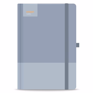 Notesz vonalas STREET Casual A/6 96 lapos gumis keményfedelű kék