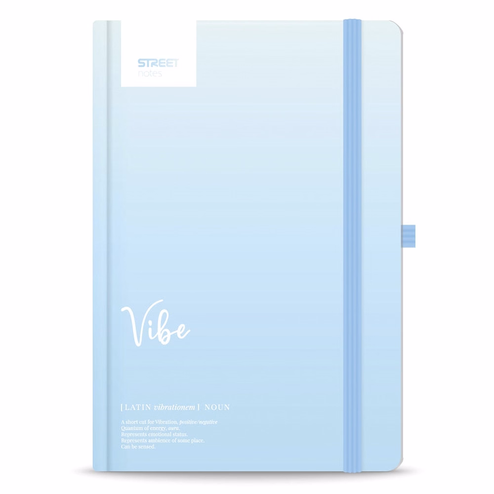 Notesz vonalas STREET Dictionary Vibe A/5 96 lapos gumis keményfedelű
