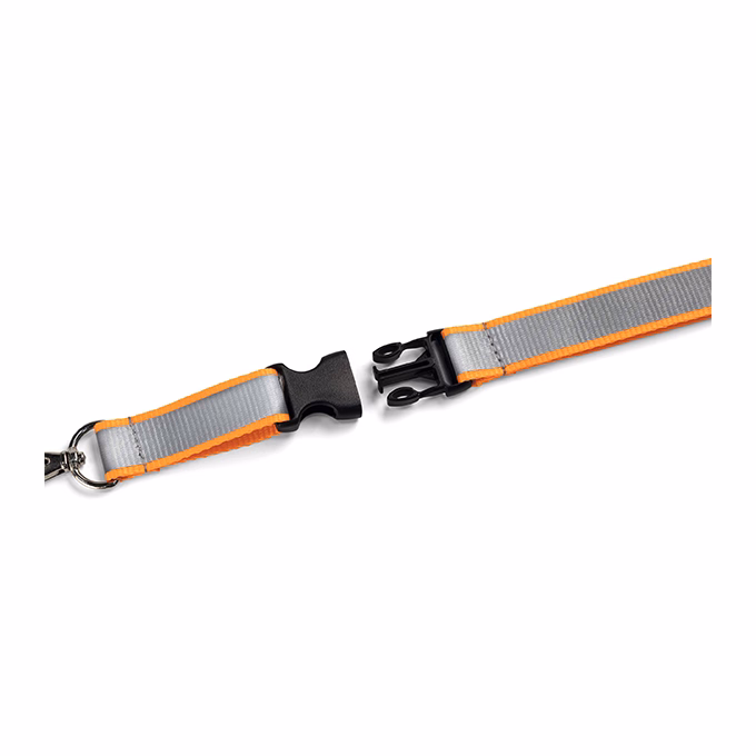 Nyakpánt DURABLE biztonsági zárral 20 mm fényvisszaverős szürke-narancs