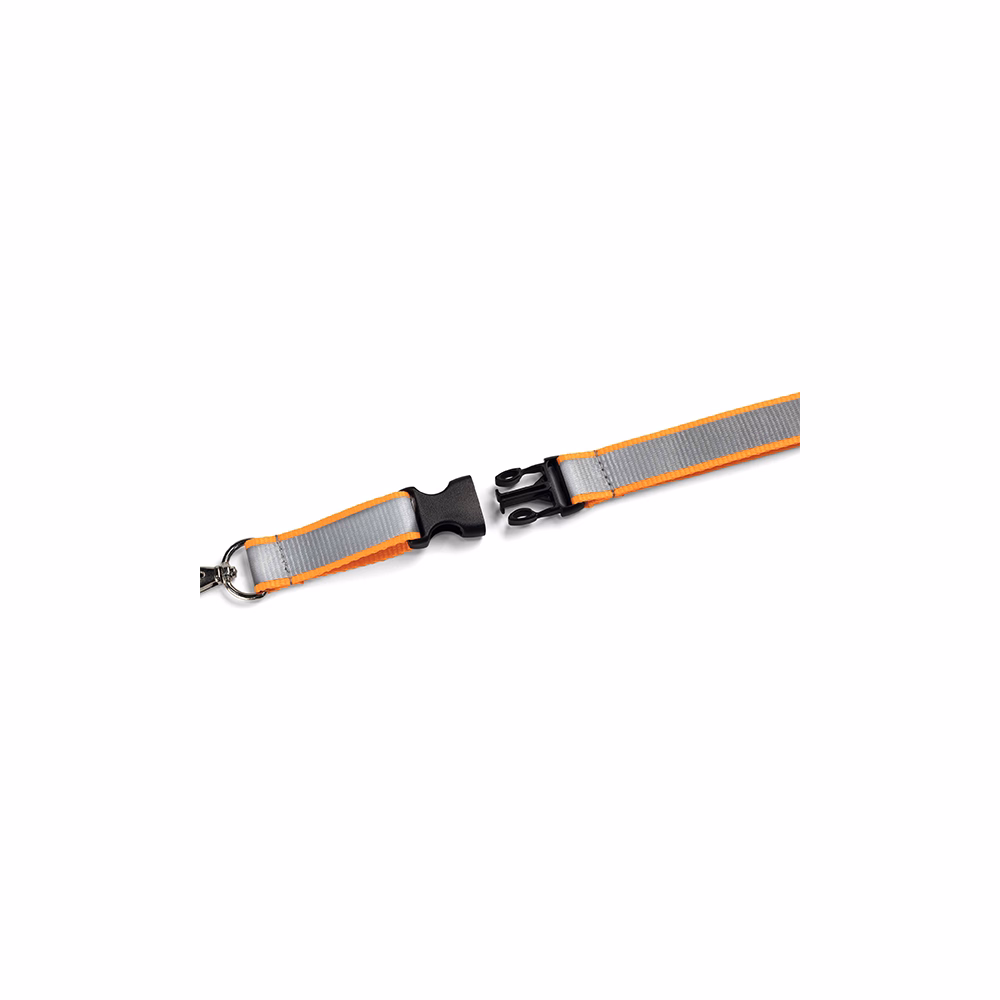 Nyakpánt DURABLE biztonsági zárral 20 mm fényvisszaverős szürke-narancs