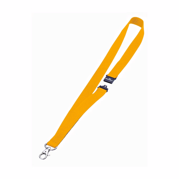 Nyakpánt DURABLE biztonsági zárral 20 mm sárga