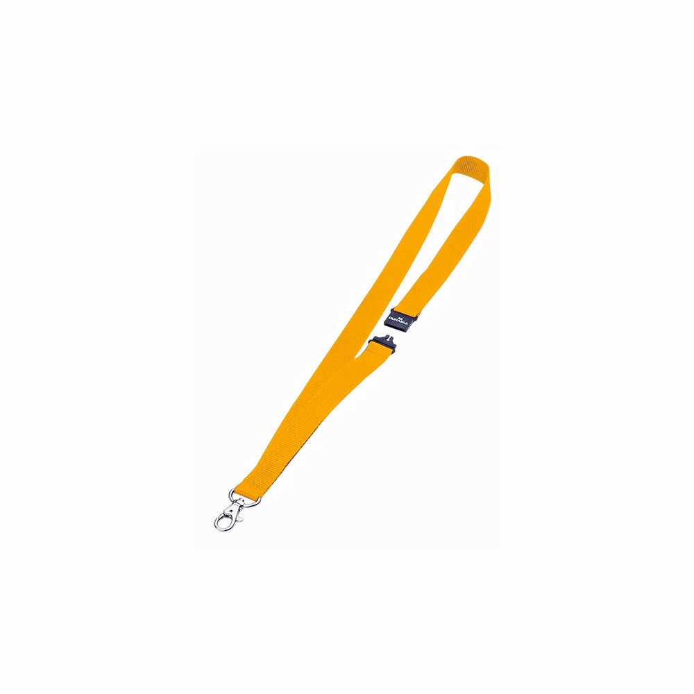 Nyakpánt DURABLE biztonsági zárral 20 mm sárga