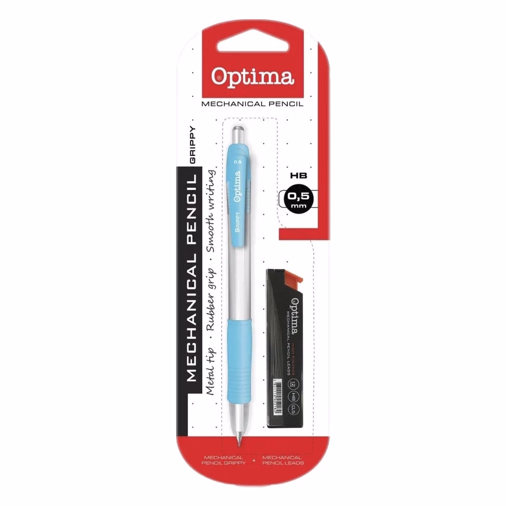 Nyomósirón OPTIMA 0,5mm vegyes színek + grafitbél 0,5mm HB