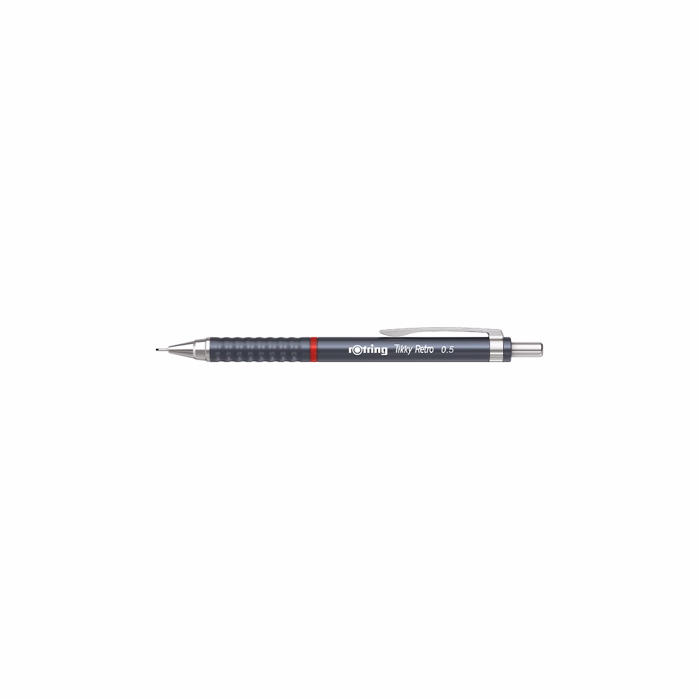 Nyomósirón ROTRING TIKKY Retro 0,5 mm szürke