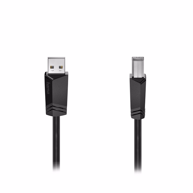 Nyomtató kábel HAMA USB-A/USB-B 3m fekete
