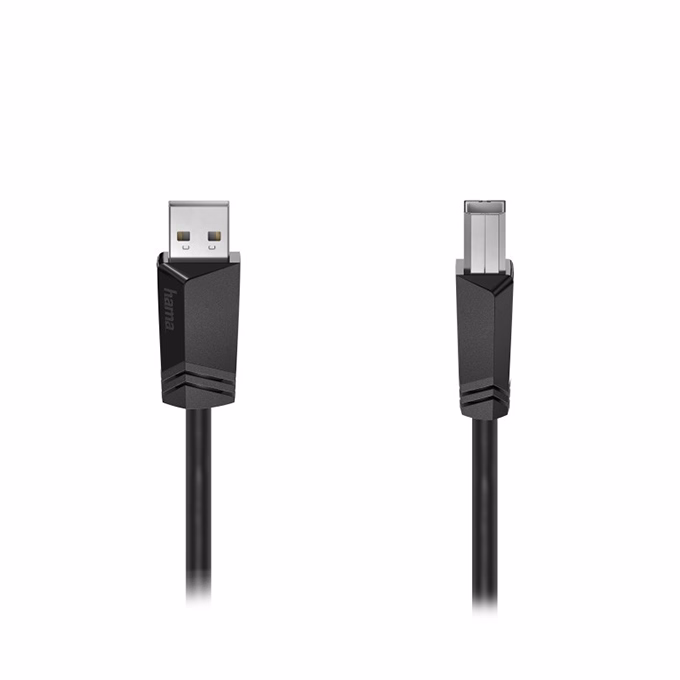 Nyomtató kábel HAMA USB-A/USB-B 5m fekete
