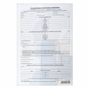 Nyomtatvány adásvételi szerződés személygépkocsihoz VECTRALINE A/4 4 példányos Nyomtatvány adásvételi szerződés személygépkocsihoz VECTRALINE A/4 4 példányos