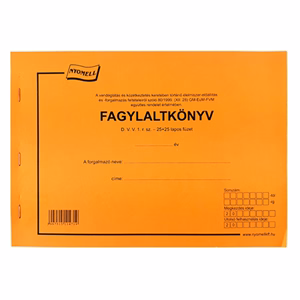 Nyomtatvány fagylaltkönyv
