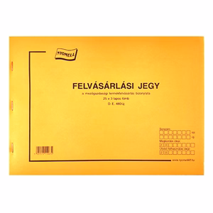 Nyomtatvány felvásárlási jegy mezőgazdasági A/4 25x3 Nyomtatvány felvásárlási jegy mezőgazdasági A/4 25x3