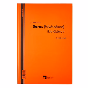 Nyomtatvány iktatókönyv PÁTRIA A/4 keményfedelű 100 lapos