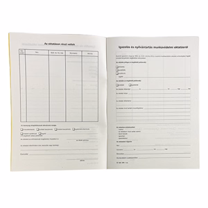Nyomtatvány munkavédelmi oktatási napló VECTRALINE A/4 álló
