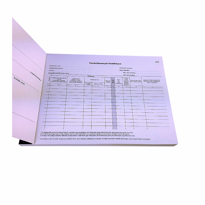 Nyomtatvány postaküldemények feladókönyve PATRIA A/4 fekvő 150 lap