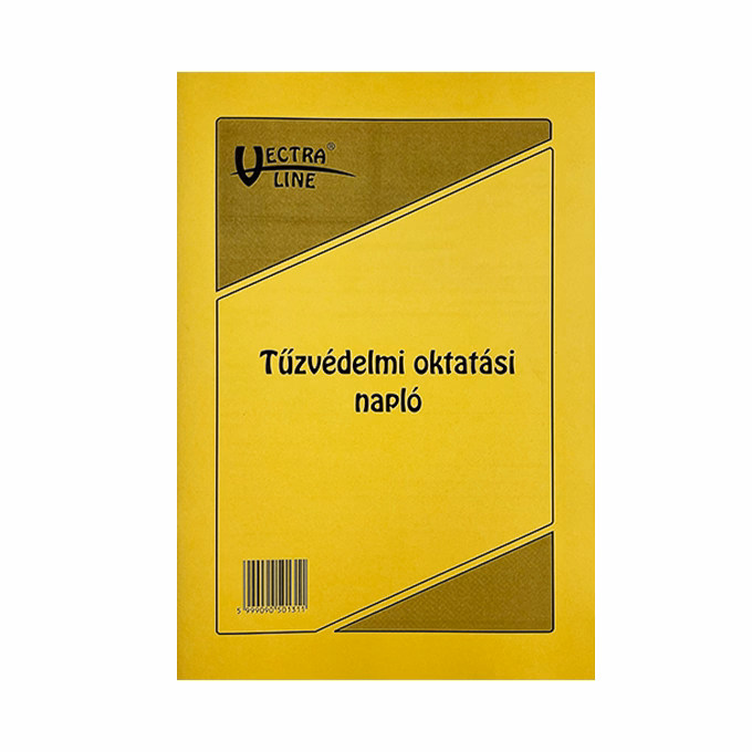 Nyomtatvány tűzvédelmi oktatási napló VECTRALINE A/4
