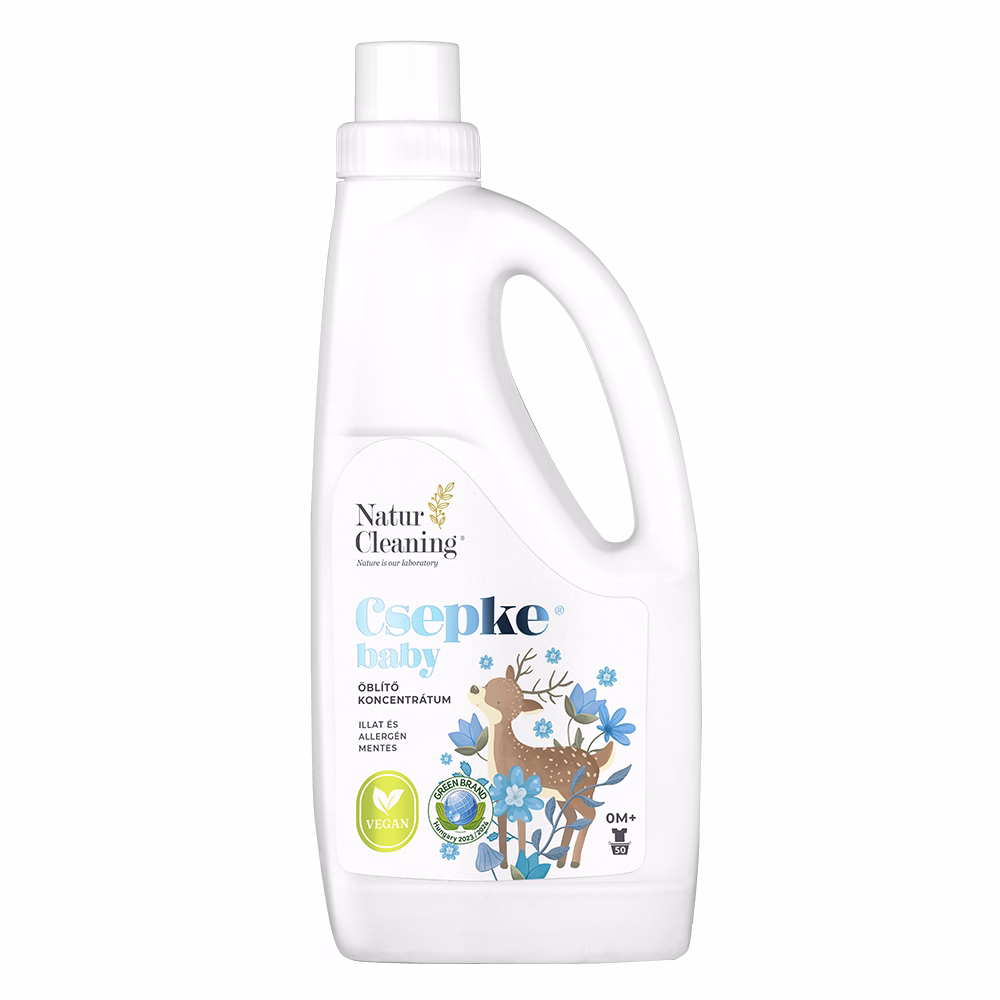 Öblítő NATURCLEANING Csepke baby allergénmentes 0m+ 1 liter