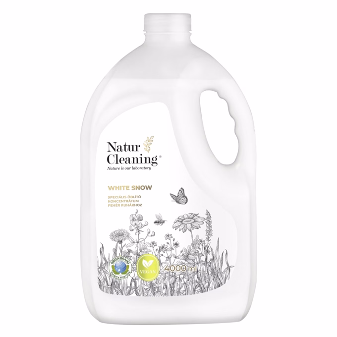 Öblítő NATURCLEANING white snow / hófehér koncentrátum 4 liter